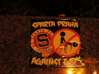 Aufkleber beim AC Sparta Praha