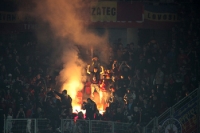 Sparta Praha Fans zündeln bei Slavia