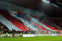 Choreographie der Fans von Slavia Praha