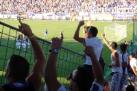 Újpest feiert den 2:1-Sieg gegen Ferencváros