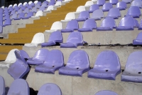 Spuren vom Derby im Szusza Ferenc Stadion