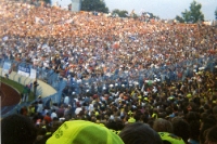 Fãs do Borussia Dortmund em Gelsenkirchen, os anos 90