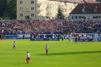 3.000 Fans des FC Magdeburg in Halle