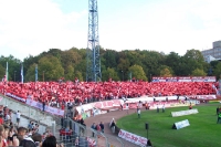 Choreographie der Ultras des Halleschen FC im alten Kurt-Wabbel-Stadion