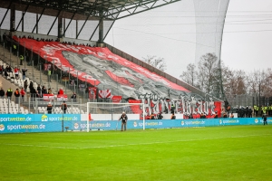 Hallescher FC Fans Choreo in Essen