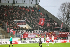 Hallescher FC Fans in Essen
