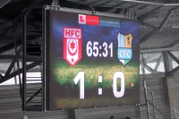 Hallescher FC vs. Chemnitzer FC im Schneegestöber
