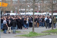 Fandemo von Hannover 96 Fans in Braunschweig