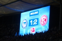 ganz bittere Niederlage für Hertha BSC: 1:2 gegen Fortuna Düsseldorf in der Relegation