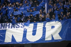 Hertha-Fans in Leipzig