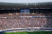 Fankurve der Hertha-Fans im Olympiastadion