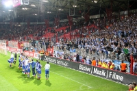 Hertha BSC feiert den 2:1-Sieg bei Union Berlin