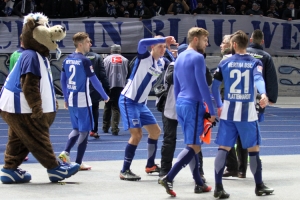 Hertha BSC feiert Sieg gegen Darmstadt 98