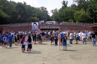 Trauermarsch für den Fan Philip von Hertha BSC