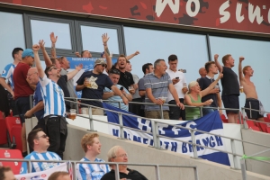 Fans von Huddersfield Town in Essen 21. Juli 2018