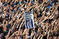 Fans und Ultras des KSC im Babelsberger Karli
