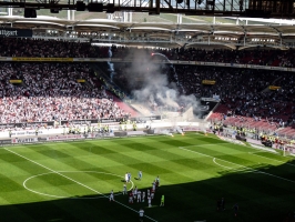 wütende KSC-Fans in Stuttgart