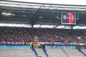 KFC Fans in Duisburg Oberrang gegen Mannheim