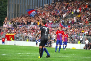 Spielszenen KFC gegen RWE August 2017