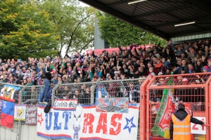 Support Fans Ultras Uerdingen in Oberhausen 08-10-2017