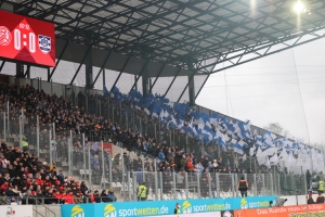 Fahnenintro MSV Duisburg in Essen 05.02.2023