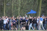 Marsch MSV Fans nach Oberhausen