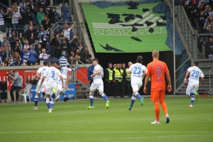 Spielszenen Duisburg gegen Bochum August 2017