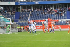 Spielszenen Duisburg gegen Bochum August 2017