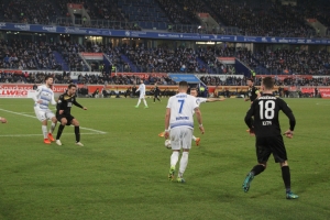 Spielszenen Duisburg gegen Magdeburg