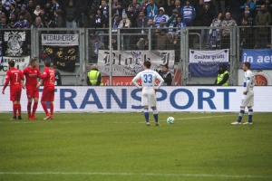 Spielszenen MSV Duisburg gegen Arminia Bielefeld Februar 2018