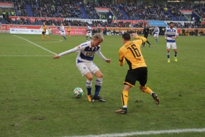 Spielszenen MSV gegen Dresden 17-12-2017