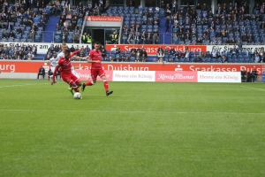 Spielszenen MSV gegen FSV Frankfurt