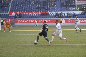 Spielszenen MSV gegen Münster Februar 2017
