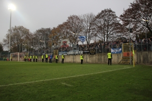 Support MSV Duisburg Fans in Düsseldorf Niederrheinpokal Paul Janes Stadion