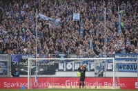 Support und Jubel der Duisburg Ultras, Fans