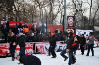 Schneeballschlacht zwischen Tebe und Partizan Minsk