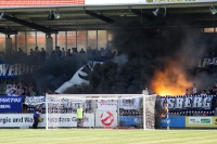 Bedenkliche Pyro-Aktion der Babelsberger Ultras beim Heimspiel gegen Bielefeld