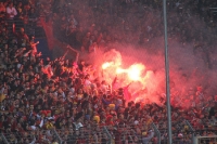 Pyroshow der Galatasaray Fans UltrAslan in Bochum