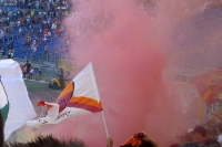 Rauch in der Kurve beim Heimspiel des AS Rom