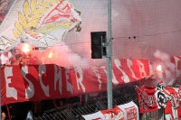 Ultras des Halleschen FC zünden Pyrotechnik