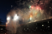 Feuerwerk bei der Stadioneröffnung der Alten Försterei, 2009
