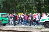 Anmarsch der Fans von RB Leipzig