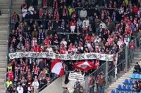 Fans von RB Leipzig zu Gast in der MDCC-Arena des 1. FC Magdeburg