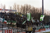 Fans und Ultras des FC Sachsen Leipzig beim 1. FC Union Berlin, 2000/01