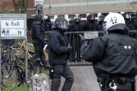 Die Hamburger Polizei hat nach dem St. Pauli-Spiel zu zun