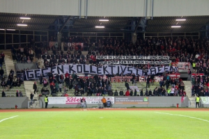 RWE Fans Spruchband gegen Hopp und DFB