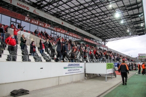 RWE Fans im Derby Rot-Weiss Essen vs. Rot Weiß Oberhausen 24-10-2020