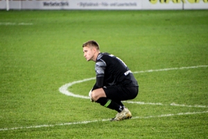 Niklas Lübcke Torwart Wuppertaler SV nach Spiel bei RWE 25-11-2020