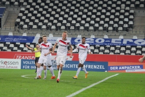 Torjubel Dennis Grote Rot-Weiss Essen vs. Wuppertaler SV 25-11-2020