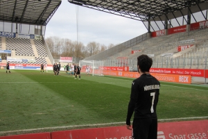 Kevin Grund Freistoßtor RWE vs. Borussia Mönchengladbach Spielszenen 20-03-2021